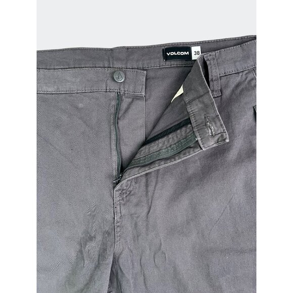 Volcom Mens Road Trip Shorts Charcoal Cotton Blend Casual Wear Size 38 - Picture 5 of 13